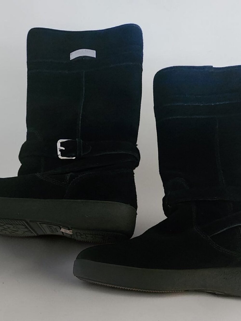 Coach Black Suede Mid-Calf Boots – Size 9B - Picture 5 of 10
